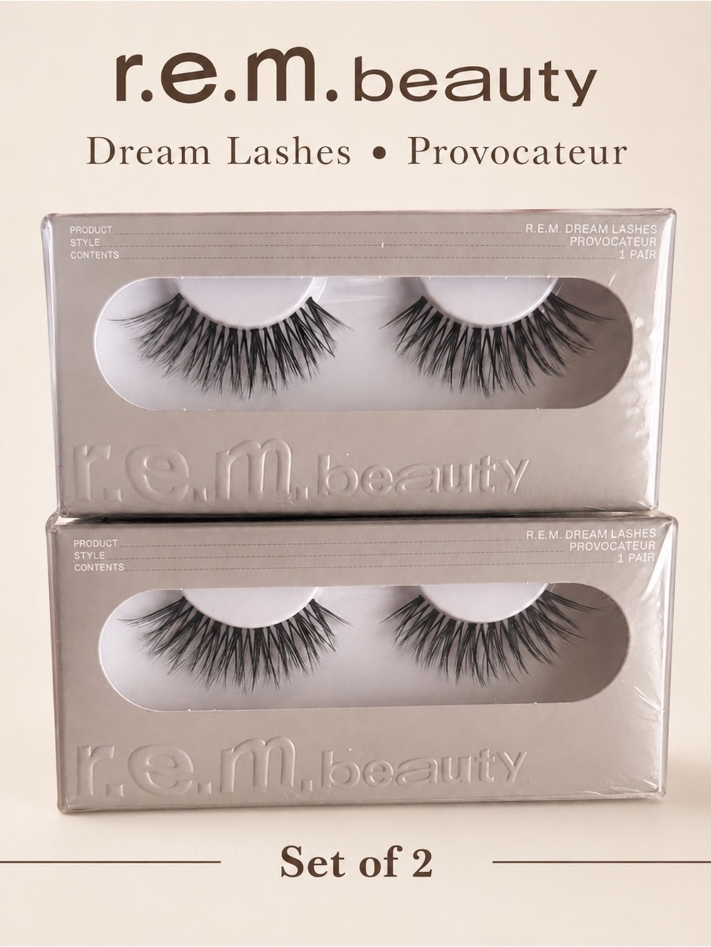 NEW/Sealed R.e.m. Beauty Dream Lashes in style Provocateur (Set of 2)